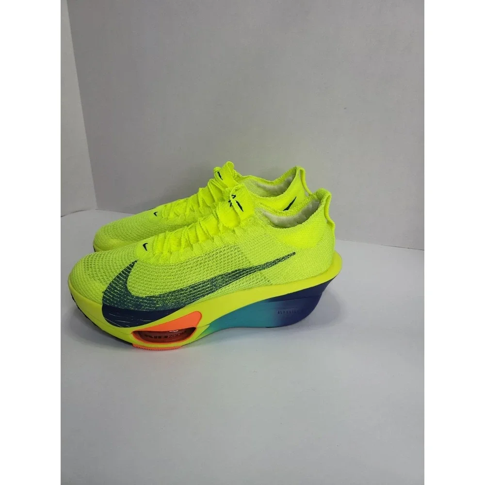 Nike Air Zoom Alphafly Next% 3 Volt Racing Shoes Mens 9.5 FD8311-700 Used once